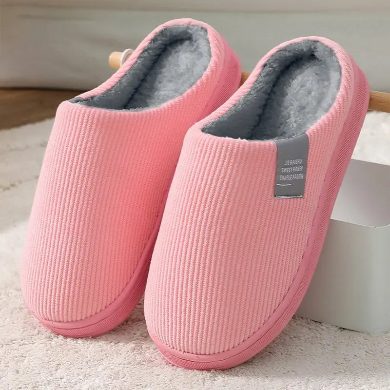 Plush Cotton Slippers for Women – Cozy & Non-Slip Comfort 0