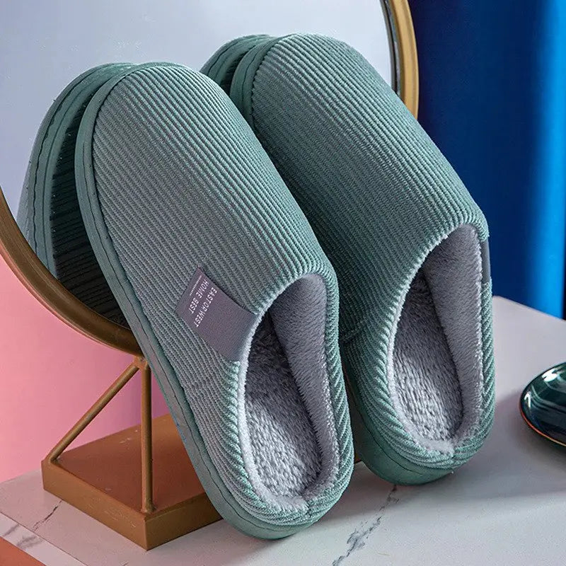 Plush Cotton Slippers for Women – Cozy & Non-Slip Comfort 11