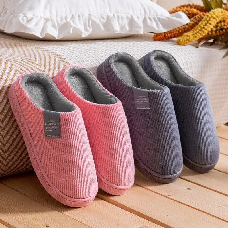 Plush Cotton Slippers for Women – Cozy & Non-Slip Comfort 3