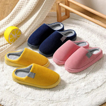 Plush Cotton Slippers for Women – Cozy & Non-Slip Comfort 4