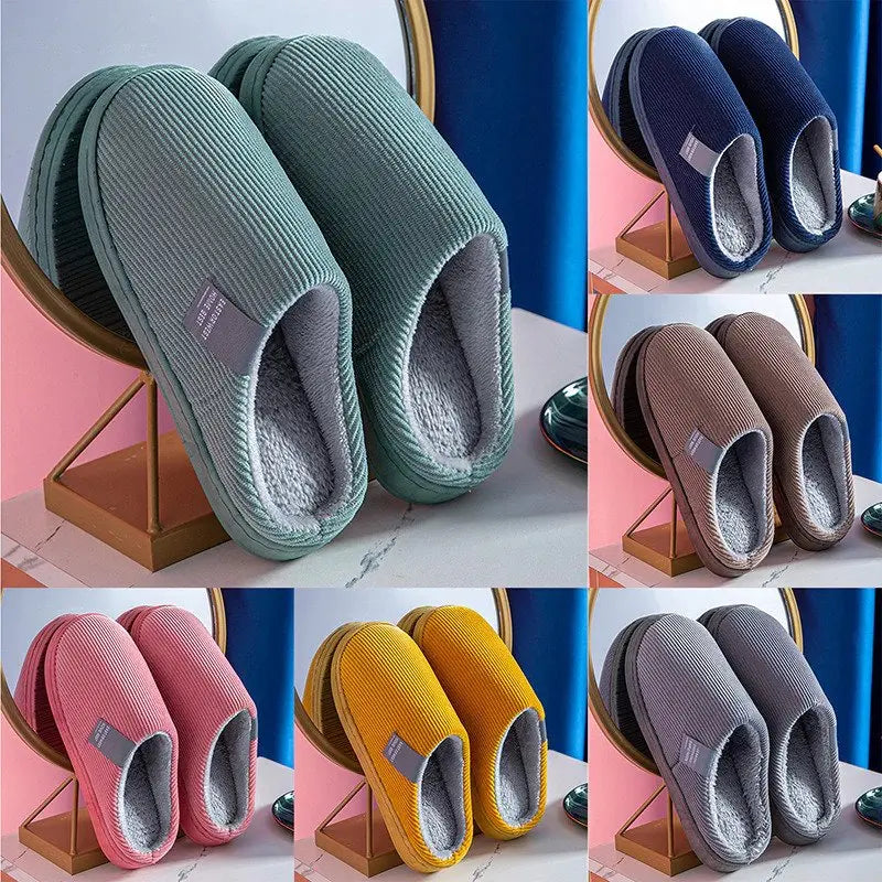 Plush Cotton Slippers for Women – Cozy & Non-Slip Comfort 5