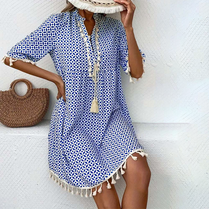 Printed Mini Dress for Women – Stylish & Comfortable for Summer Wear 0