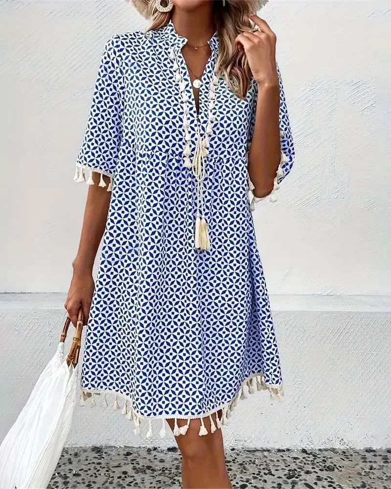 Printed Mini Dress for Women – Stylish & Comfortable for Summer Wear 2