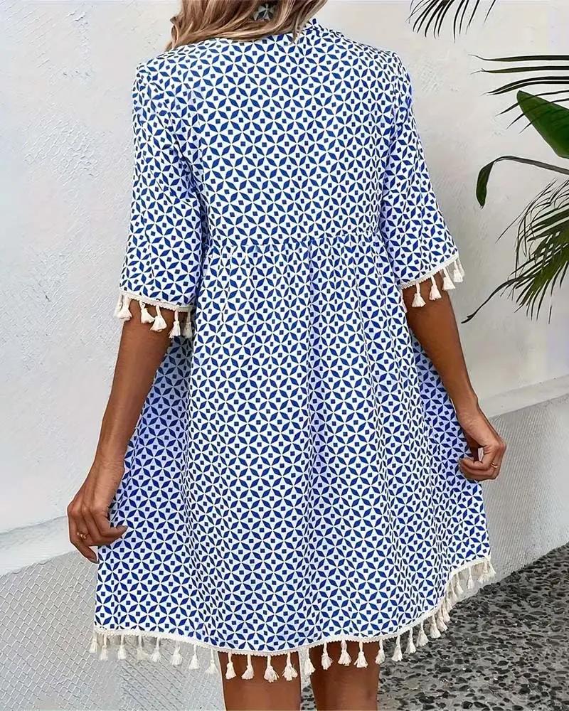 Printed Mini Dress for Women – Stylish & Comfortable for Summer Wear 3