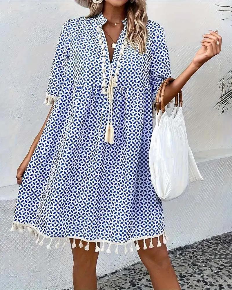 Printed Mini Dress for Women – Stylish & Comfortable for Summer Wear 4