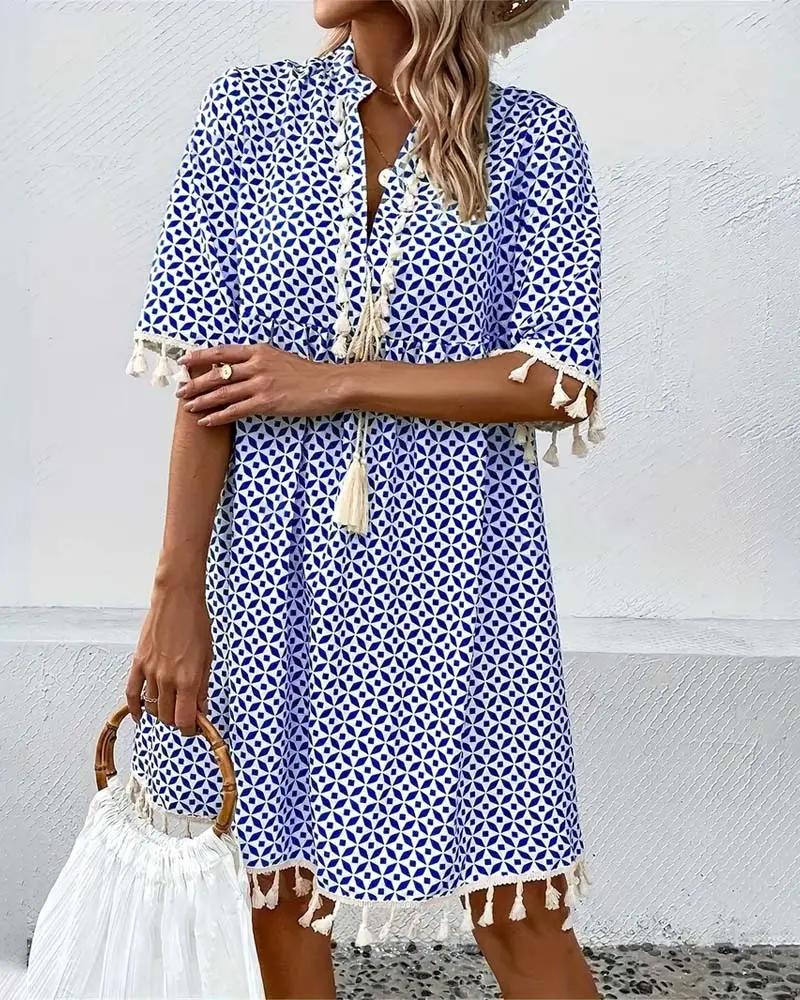 Printed Mini Dress for Women – Stylish & Comfortable for Summer Wear 5