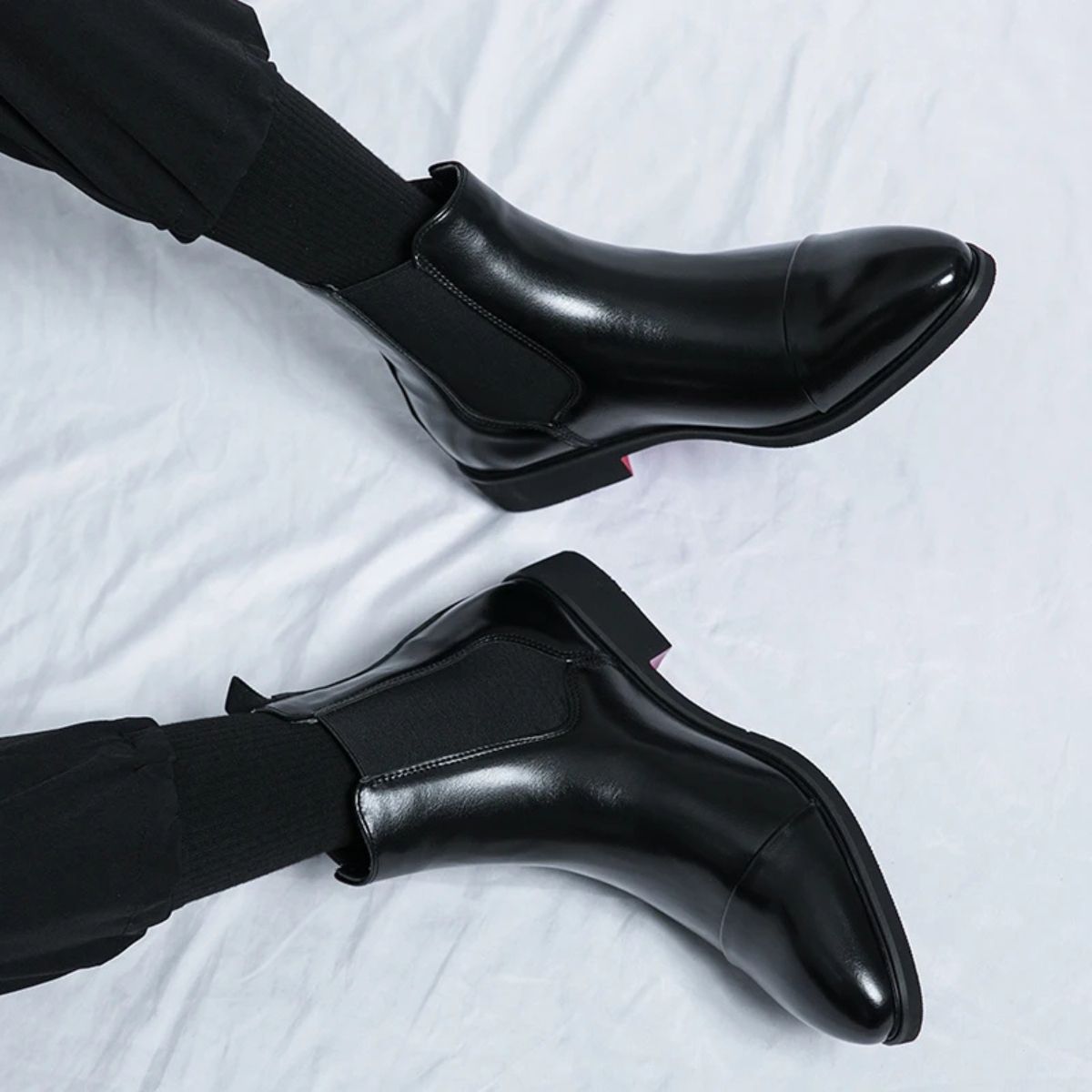 Men's Slip On Chelsea Boots Round Toe Ankle Footwear 9
