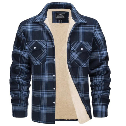 Alessio | Chemise à Carreaux en Flanelle Doublée Sherpa pour Homme - Image 9