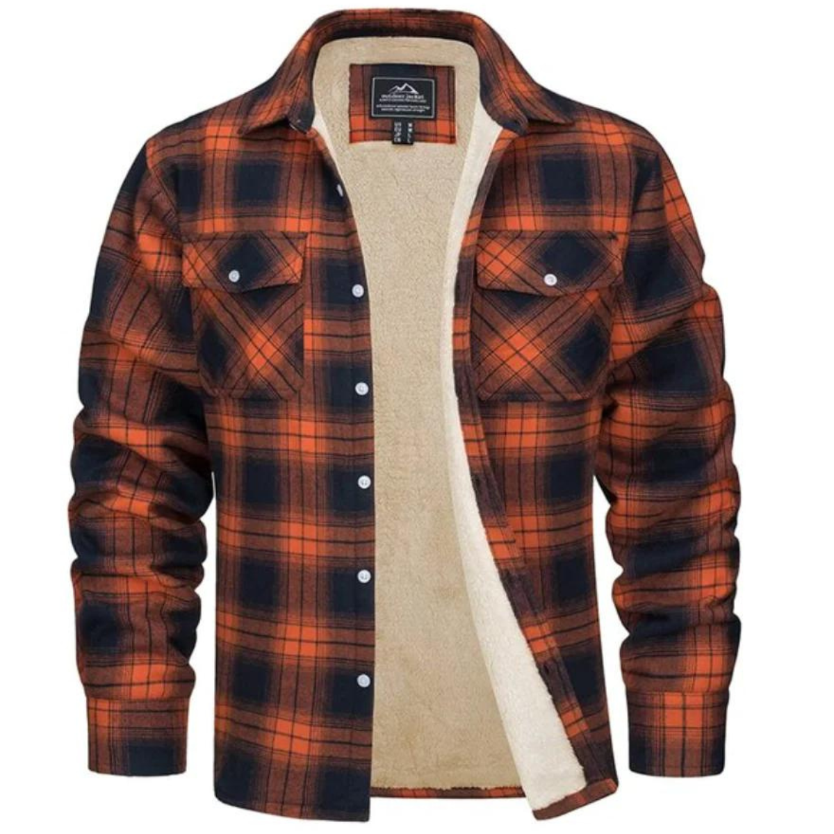 Alessio | Chemise à Carreaux en Flanelle Doublée Sherpa pour Homme - Image 4