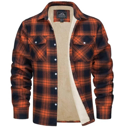 Alessio | Chemise à Carreaux en Flanelle Doublée Sherpa pour Homme - Image 4