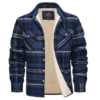 Alessio | Chemise à Carreaux en Flanelle Doublée Sherpa pour Homme - Image 10