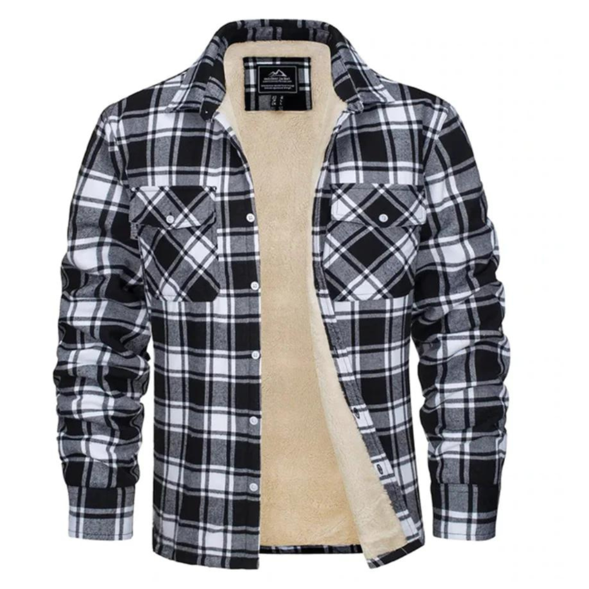Alessio | Chemise à Carreaux en Flanelle Doublée Sherpa pour Homme - Image 7