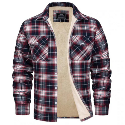 Alessio | Chemise à Carreaux en Flanelle Doublée Sherpa pour Homme - Image 6