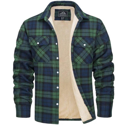 Alessio | Chemise à Carreaux en Flanelle Doublée Sherpa pour Homme - Image 5