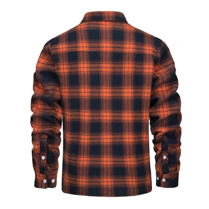 Alessio | Chemise à Carreaux en Flanelle Doublée Sherpa pour Homme - Image 1