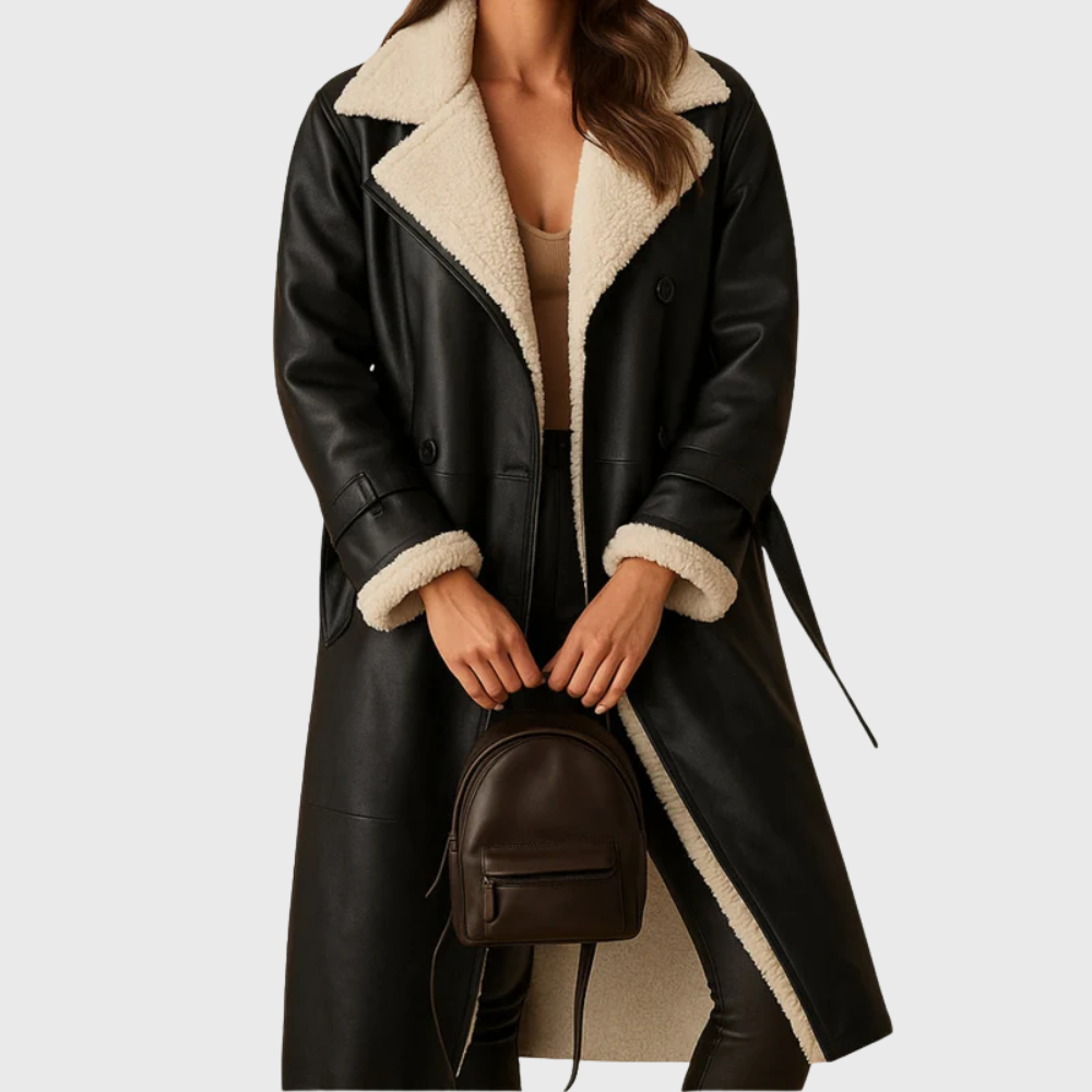 Women's Longline Winter Coat Quilted Padded Jacket Zip Up 1