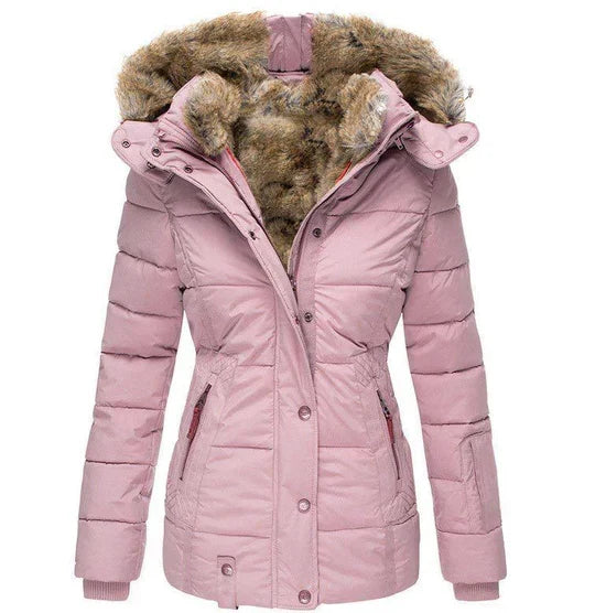 Men's Winter Jacket with Fur Hood | Quilted Warmth 2