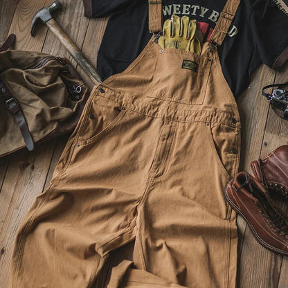 Relaxed Fit Full-Length Overalls for Men – Adjustable & Comfortable Design 4