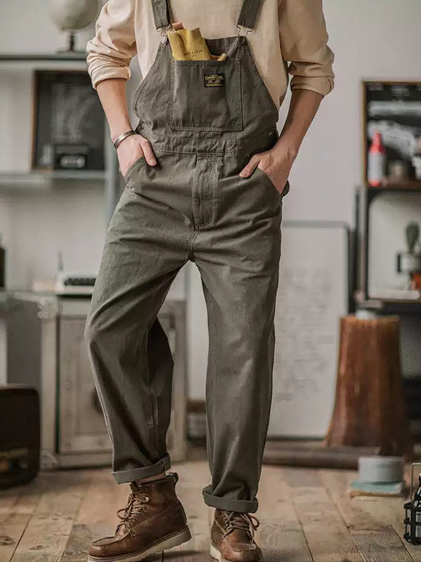 Relaxed Fit Full-Length Overalls for Men – Adjustable & Comfortable Design 7