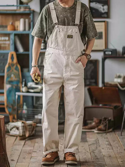 Relaxed Fit Full-Length Overalls for Men – Adjustable & Comfortable Design 9