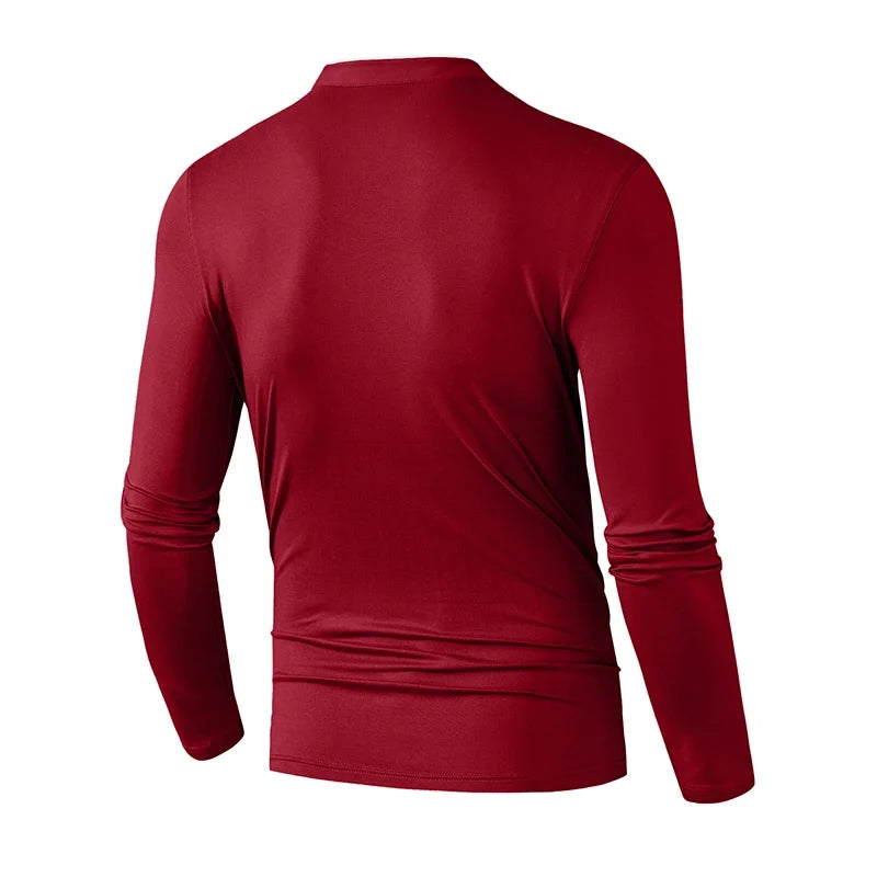 Men's Half-Zip Polo Shirt | Stretch Comfort & Breathable 8