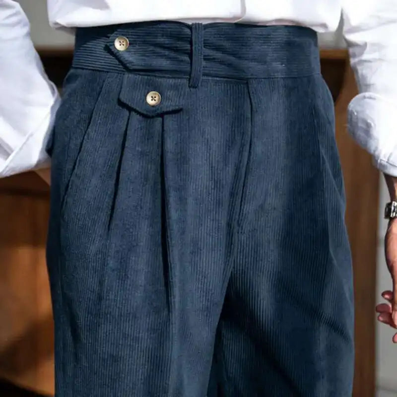 Men's Gurkha Trousers | Adjustable Waist & Tapered Fit 10