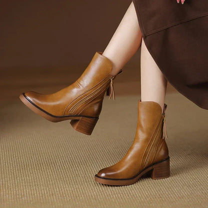 Women's Block Heel Ankle Boots | Comfortable & Stable 5