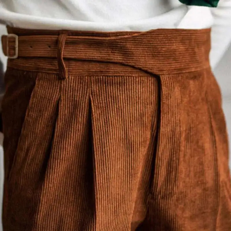 Men's Gurkha Trousers | Adjustable Waist & Tapered Fit 1