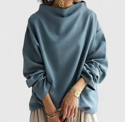 Women's High Neck Top | Relaxed Fit & Versatile Style 2