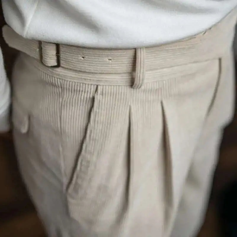 Men's Gurkha Trousers | Adjustable Waist & Tapered Fit 4