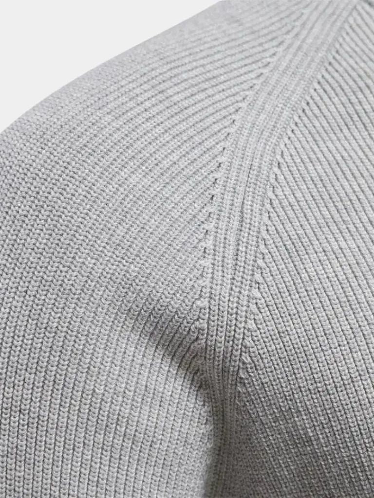 Elegant Quarter Zip Sweater - Cross & Crown - Cross & Crown