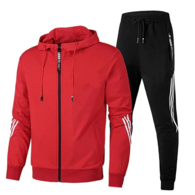 Men's 2 Piece Tracksuit Athletic Fit Jogger Set Pockets 6