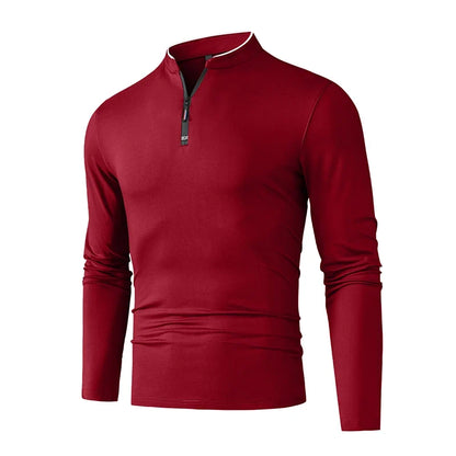 Men's Half-Zip Polo Shirt | Stretch Comfort & Breathable 6