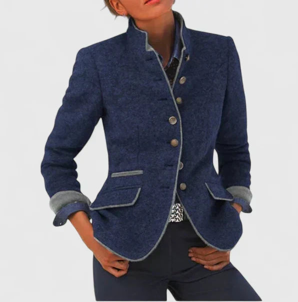 Women's Cardigan | High Collar & Long Sleeves 5