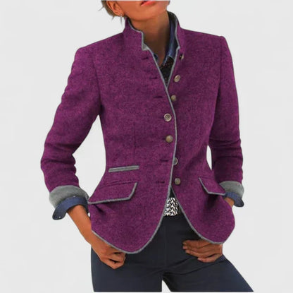 Women's Cardigan | High Collar & Long Sleeves 1
