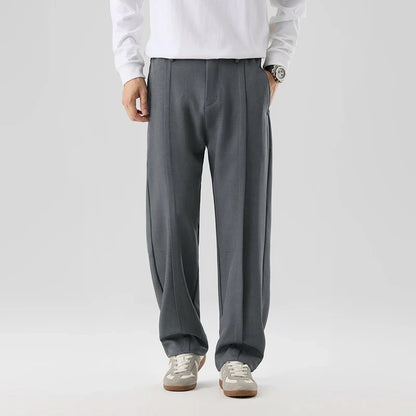 Men's Straight Leg Trousers | Relaxed Tailored Comfort 3