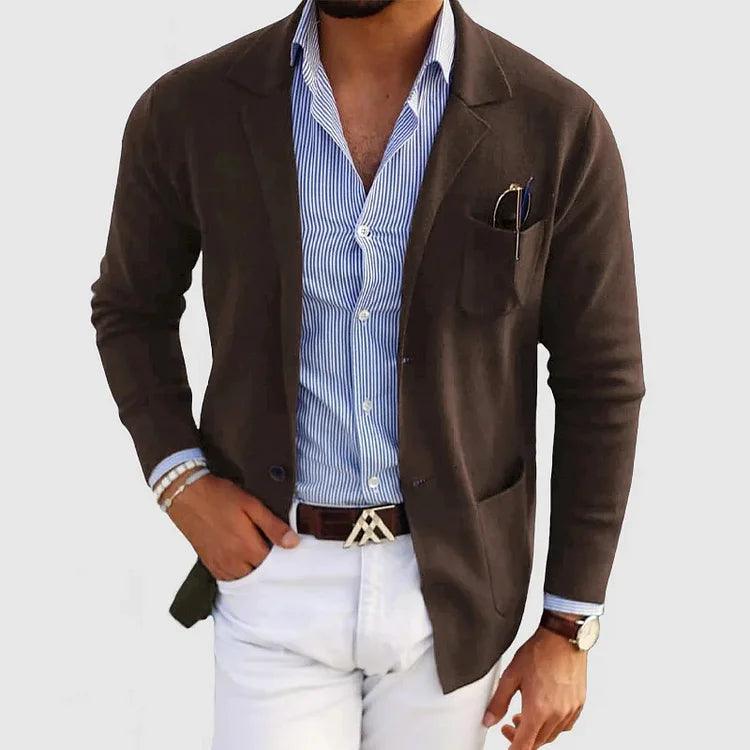Slim Fit Knit Blazer for Men – Stylish & Comfortable Design 6
