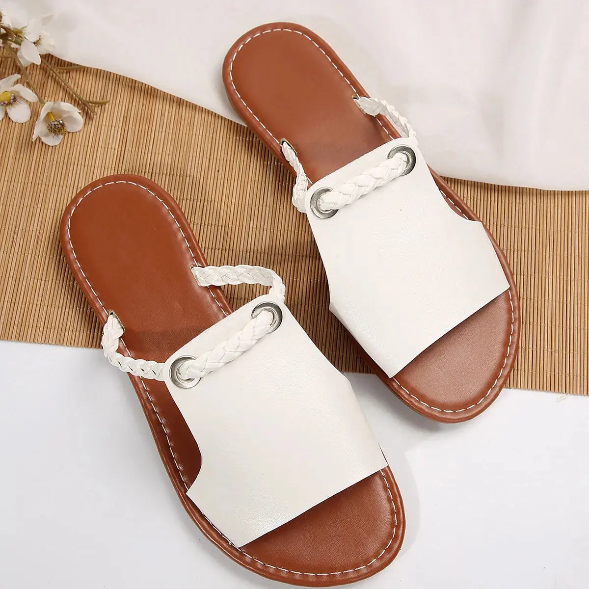 Women's Sandals | Square Toe & Braided Strap