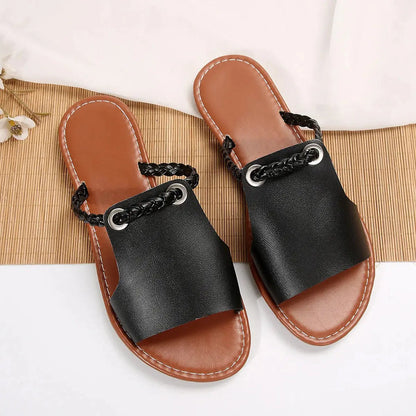 Women's Sandals | Square Toe & Braided Strap