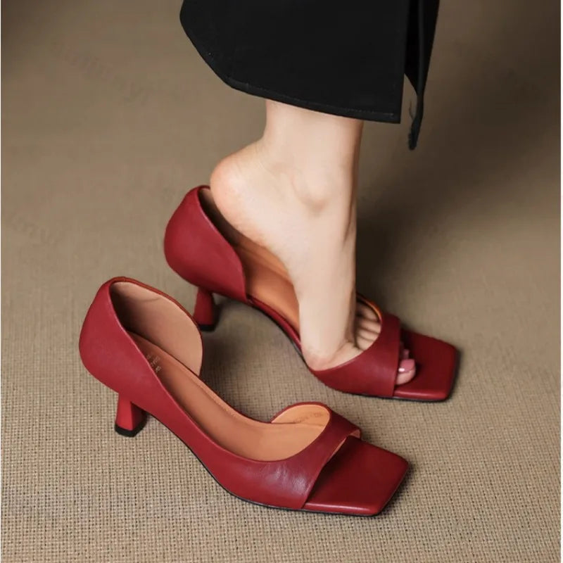 Stella Leather Heel Pump 0
