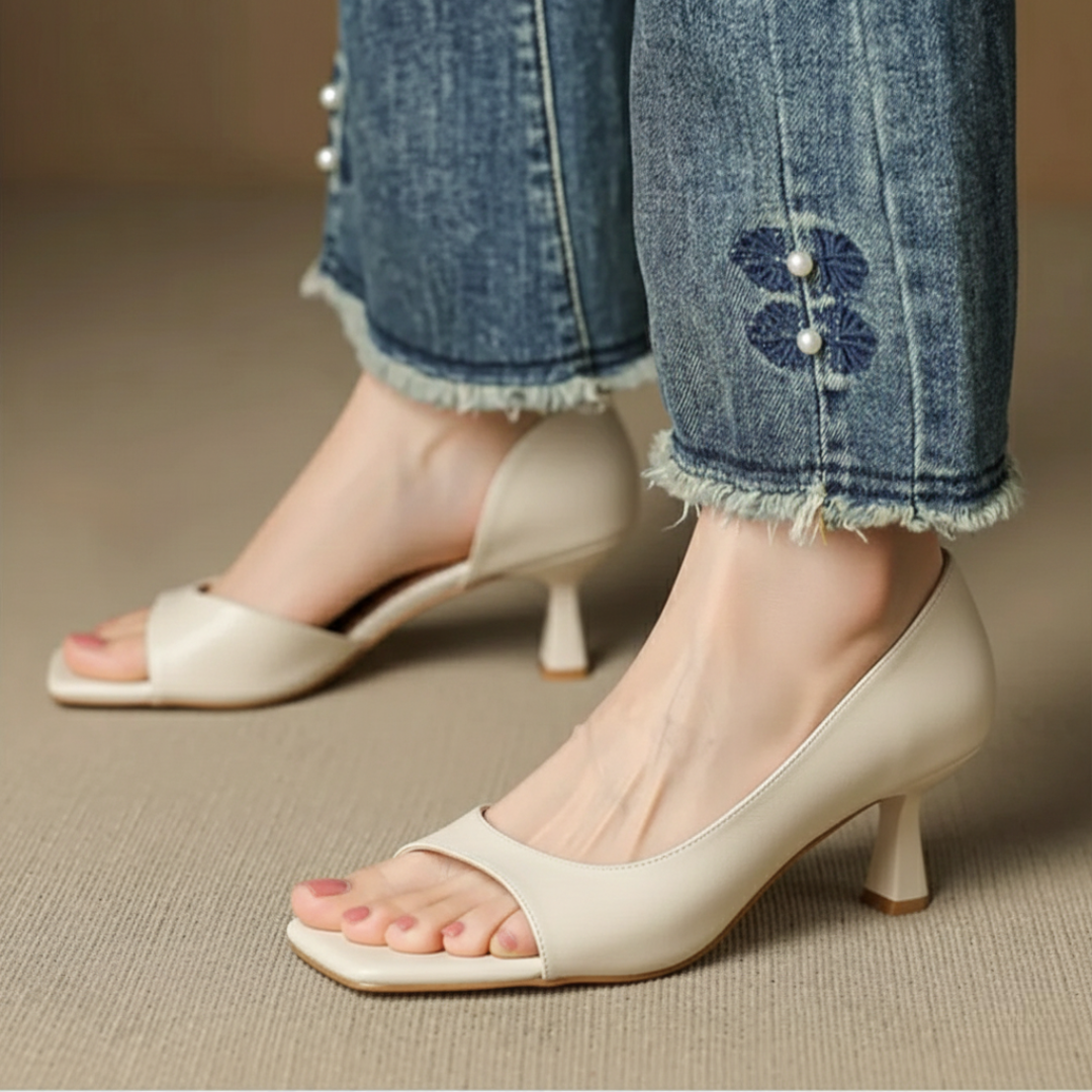 Stella Leather Heel Pump 2