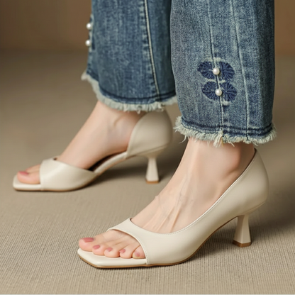 Stella Leather Heel Pump 2