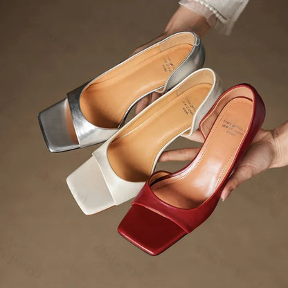 Stella Leather Heel Pump 5