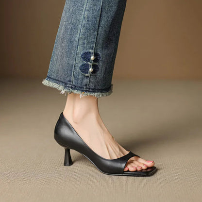 Stella Leather Heel Pump 6