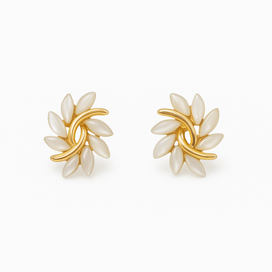 Stunning Gold and White Opal Drop Earrings for Any Occasion