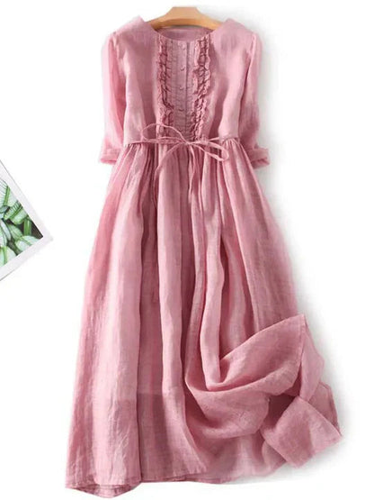 Women's Summer Midi Dress | Airy Linen & Flattering Fit