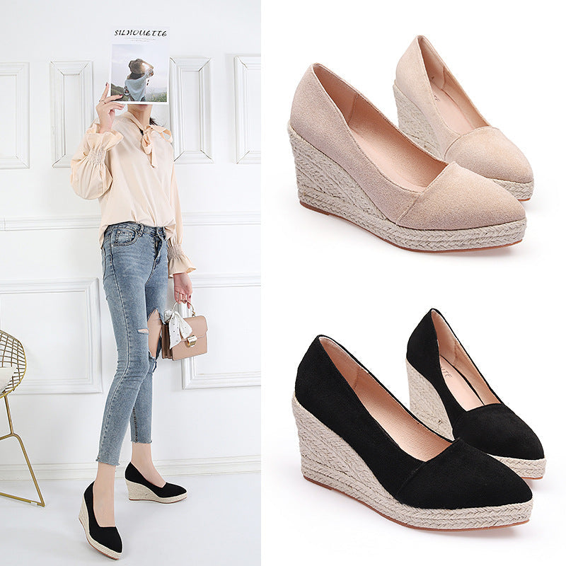 Women's Wedge Shoes | Closed Toe & Jute Heel