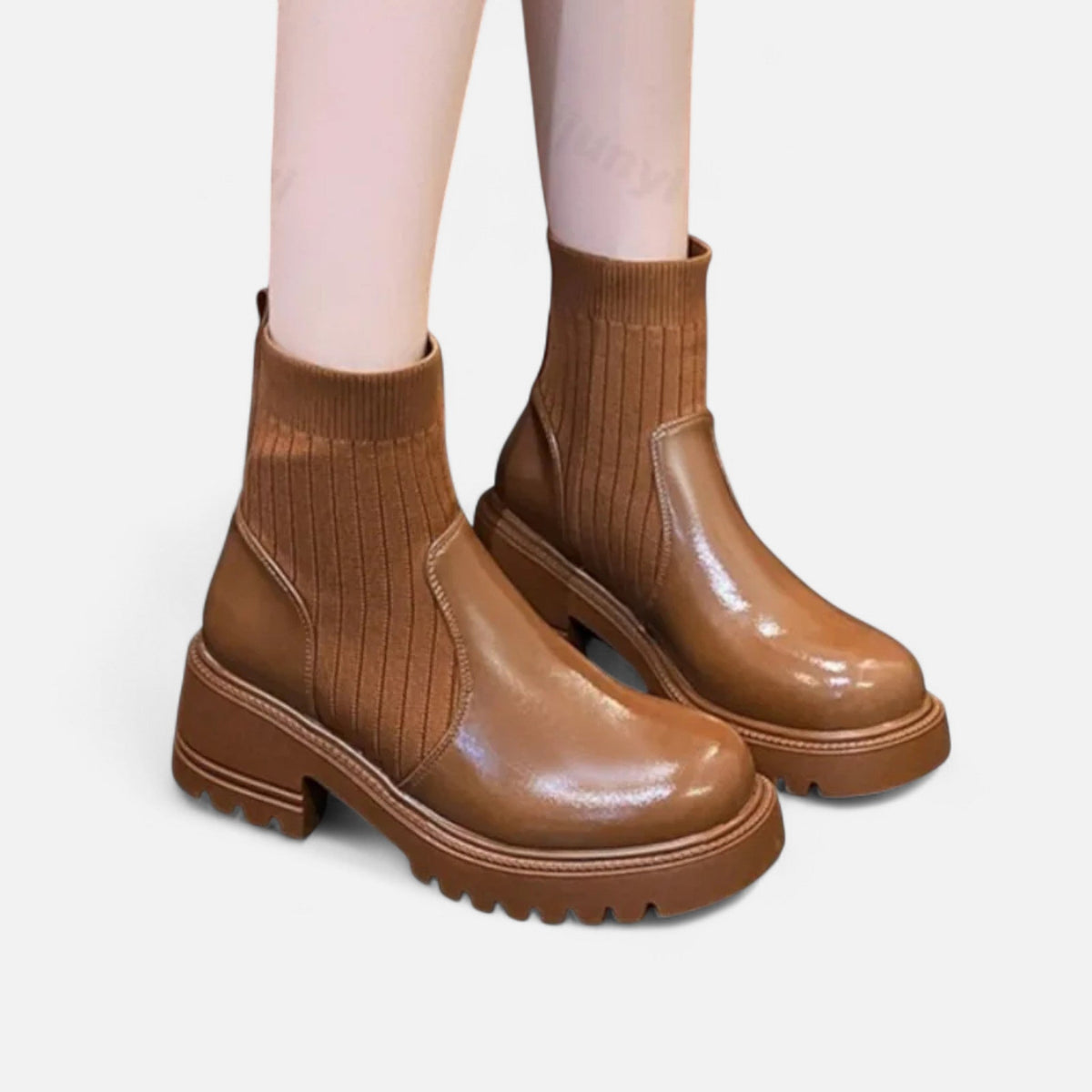 Women's Slip-On Ankle Boots Block Heel Booties Everyday 8