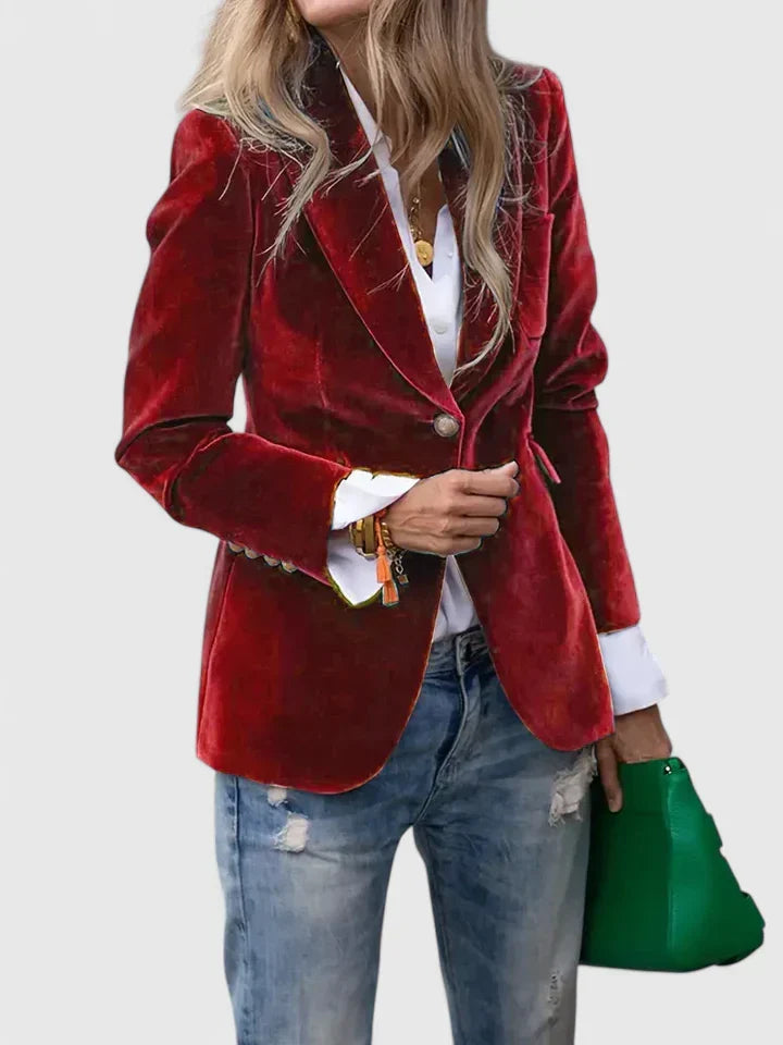 Women's Tailored Fit Blazer Classic Fitted Jacket Suit Coat 4