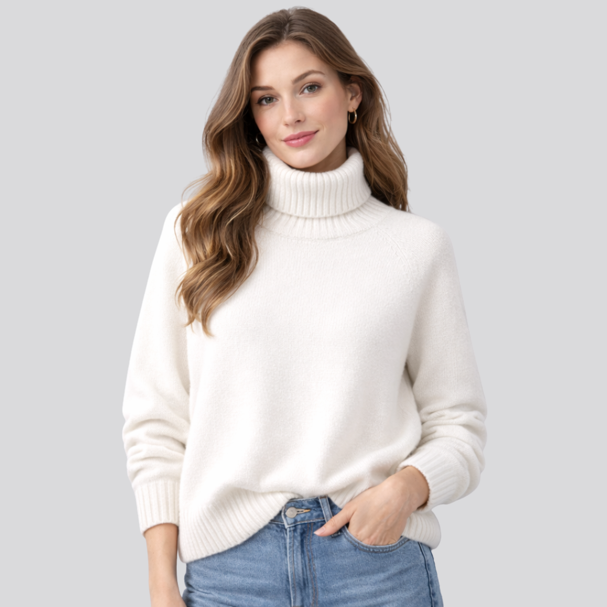 Women's Turtleneck Jumper | Lightweight Warmth & Soft Comfort 2